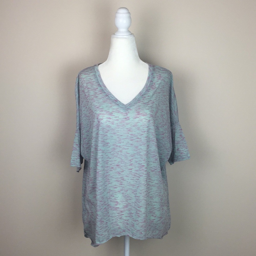 Umgee - V-Neck Short Sleeve Tissue Tee